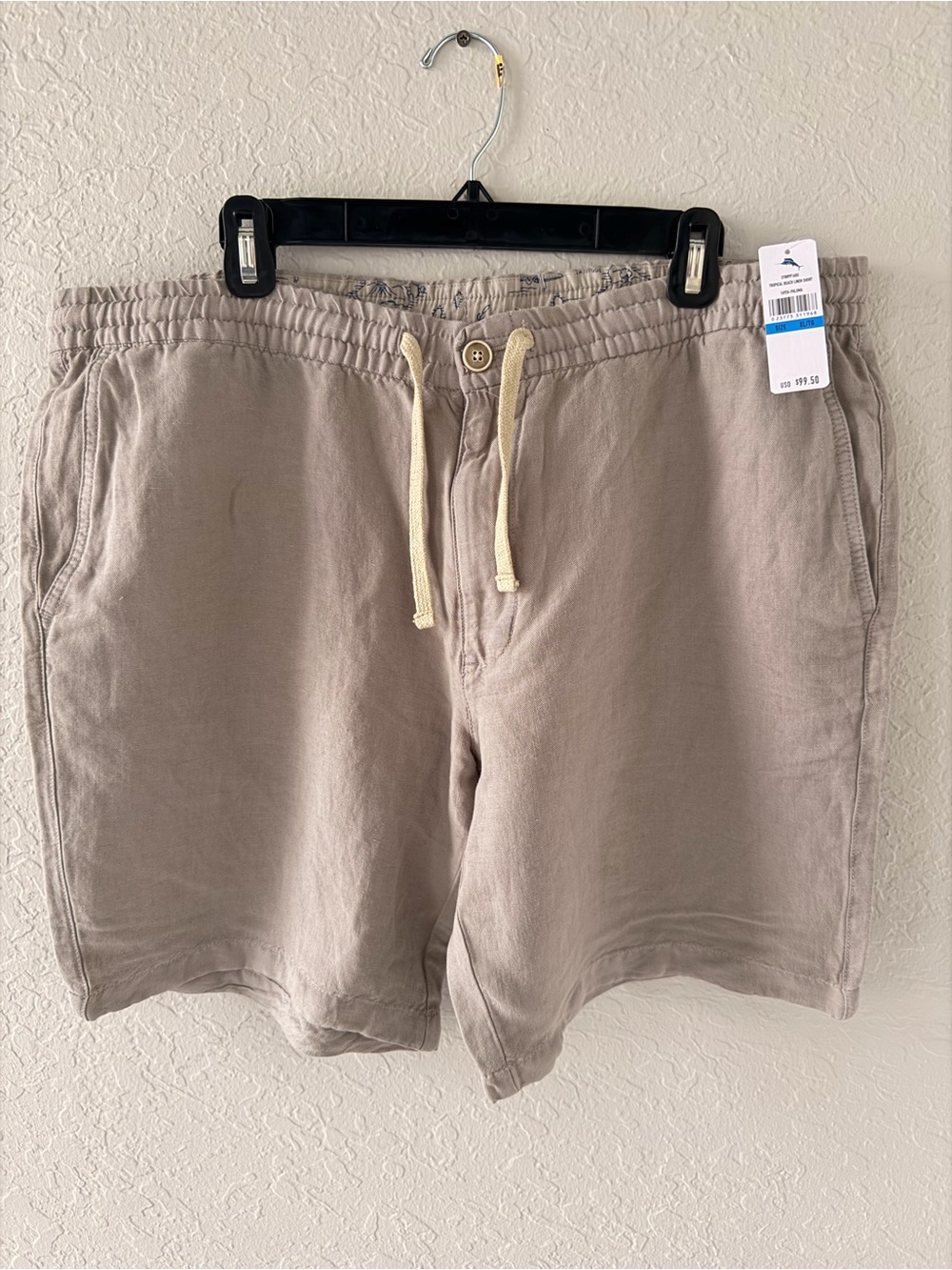 NWT- Tommy Bahama Men's Casual Drawstring Shorts - Taupe